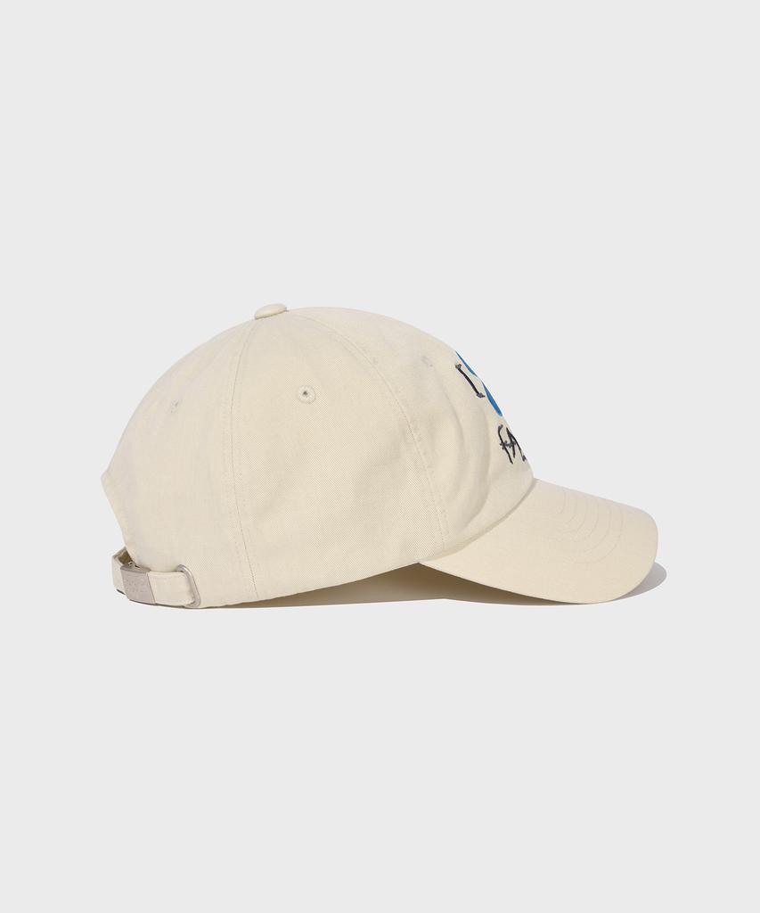 FALLETT Drawing Flower Ball Cap Ivory