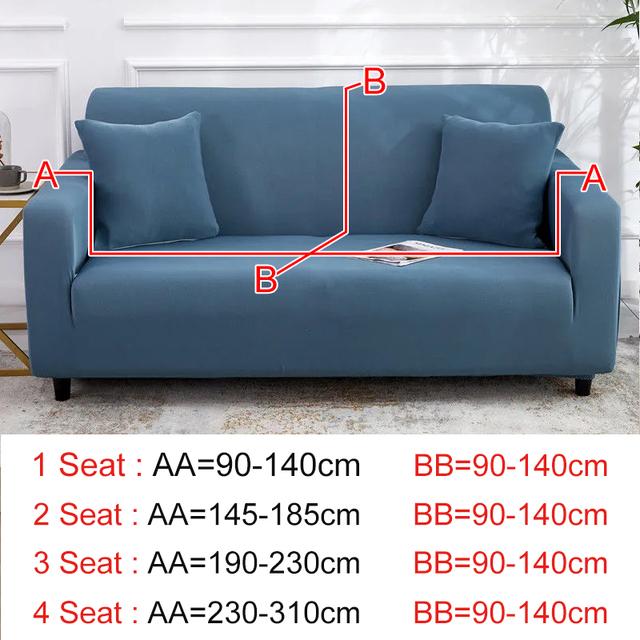 Solid Color Sofa Cover Breathable Elastic Simple Sofa Protect Sofa All -Inclusive Fashion Pattern Couch Cover For Living Room