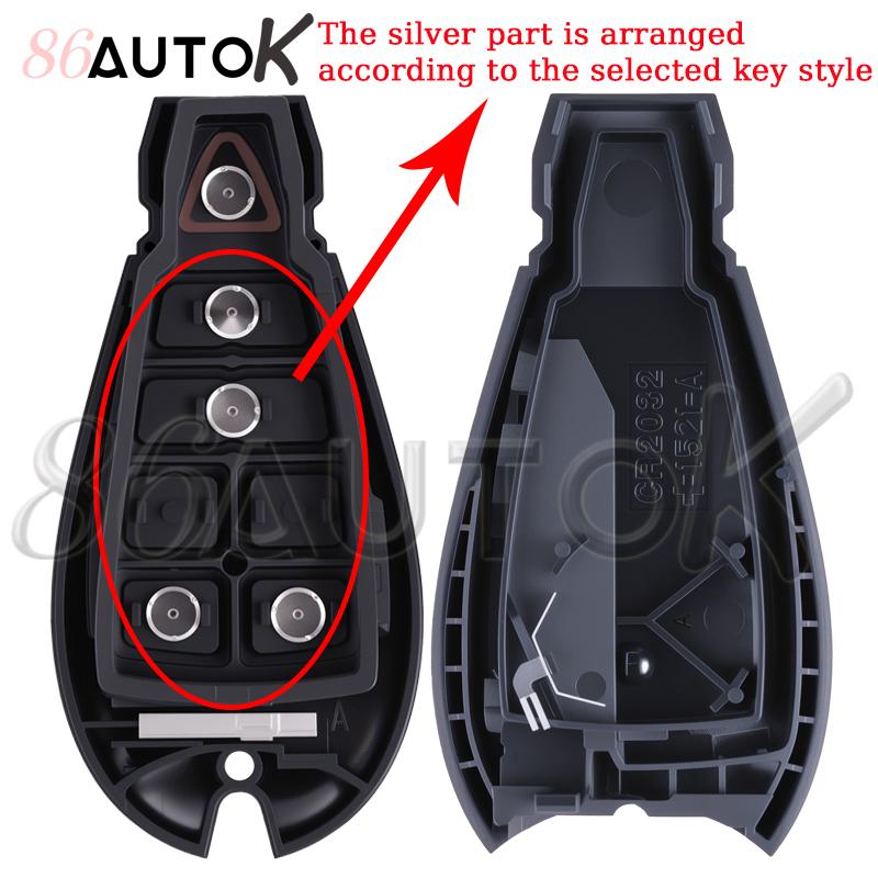 M3N5Wy783X Car Remote Key Fob For Jeep Grand Cherokee For Dodge Journey Caliber For Chrysler 300C Voyager 2008-2010 Key Shell