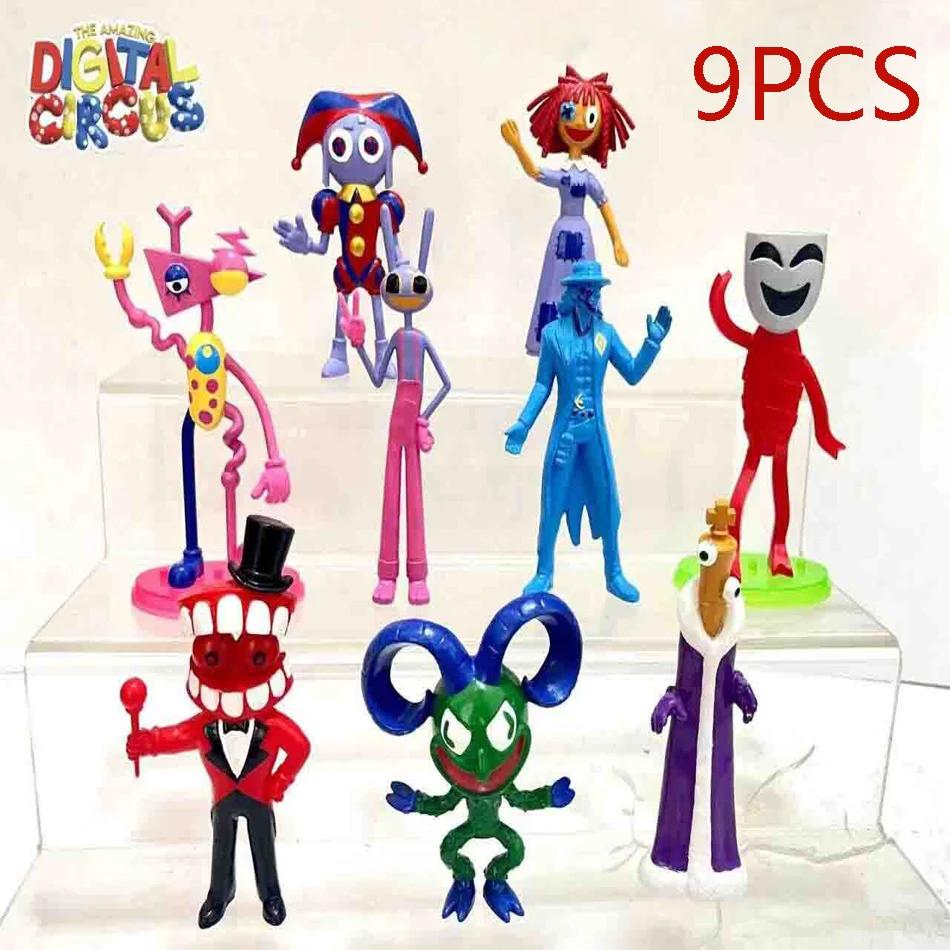 7-12Pcs The Amazing Digital Circus Figure Pomni And Jax Plushie Doll Toys Cute Amazing Digital Circus Figure  Children Christmas