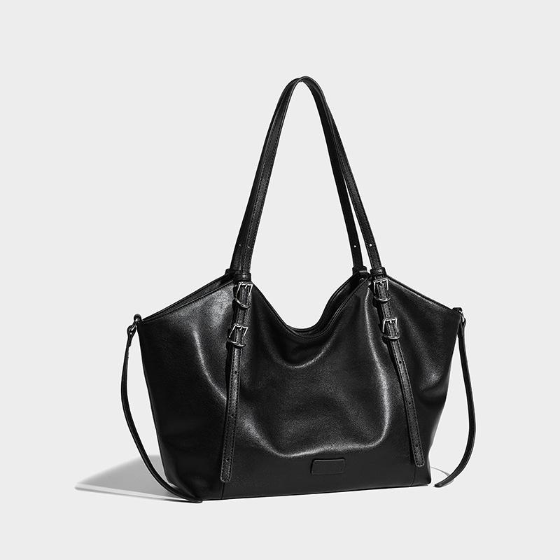 

Lazy Wind Slack Tote женская сумка 2024 года, новая модная сумка высокого класса на одно плечо для поездок на работу, большой вместимости чёрный