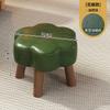 Rotating Backrest Dining Stool  Easy-Clean Study Stool Wear-Resistant Sofa Coffee Table  Thickly Padded Shoe Bench