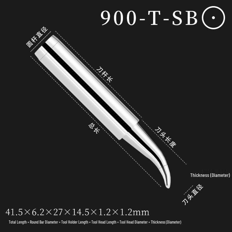 Lead-Free 900M Knife-Type Soldering Iron Tip for 936 Constant Temperature Stations, Eco-Friendly