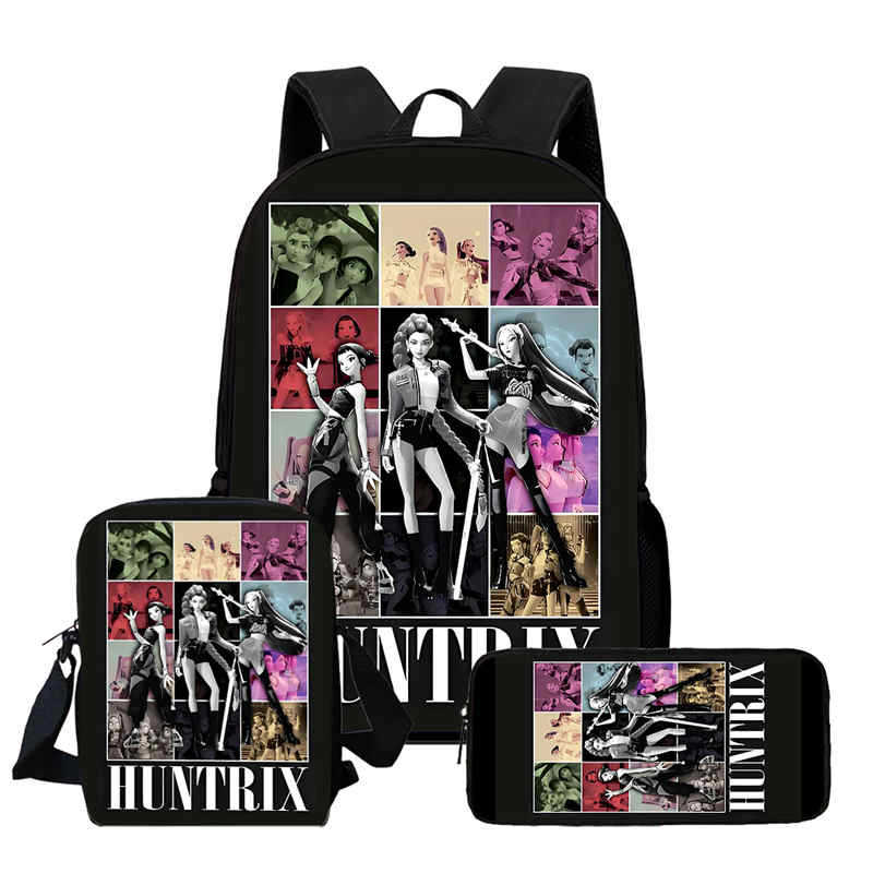 Kpop Witcher Girl Group Trendy Kids Backpack with High-Definition Print, Large Capacity, Lightweight, and Back-Protecting Design 6267