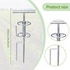 Garden Hose Guide Spike Right Angle Pulling Stand for Yard Outside Style B
