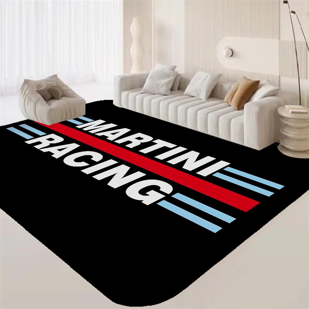 Tappetini da camera con logo M-Martini Racing Lavabili Antiscivolo Tappeto da area per soggiorno divano sedie Cucina Alfombra