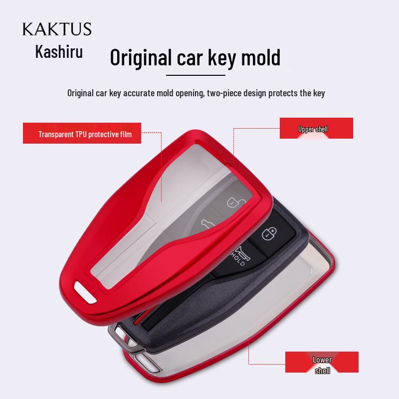 KAKTUS Car Key Case: Fits Hongqi H9, HS5, and HS7 Key Shells