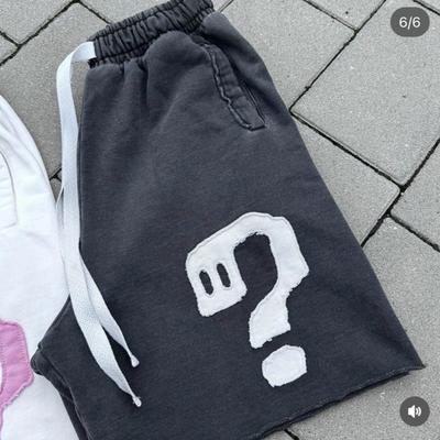 European and American Summer Street Worn Print Loose Drawstring Casual Shorts