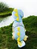 Four-Legged Dinosaur Dog Raincoat with 3D Tail – Waterproof for Medium & Large Breeds