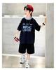 Boys' Summer Outfit Set 2026 New Item, Mid Size Children's Summer Boys' Thin Short Sleeved Children's Handsome Sports Top Trend