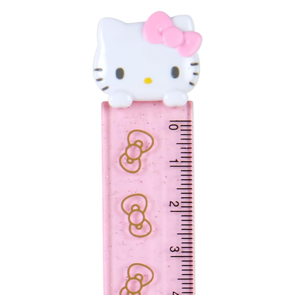 Sanrio Sanrio Ruler 15cm Hello Kitty Hello Kitty Learning Stationery Character 502553 SANRIO (SANRIO) Kitty-chan 4×0.6×18.3cm Kids'