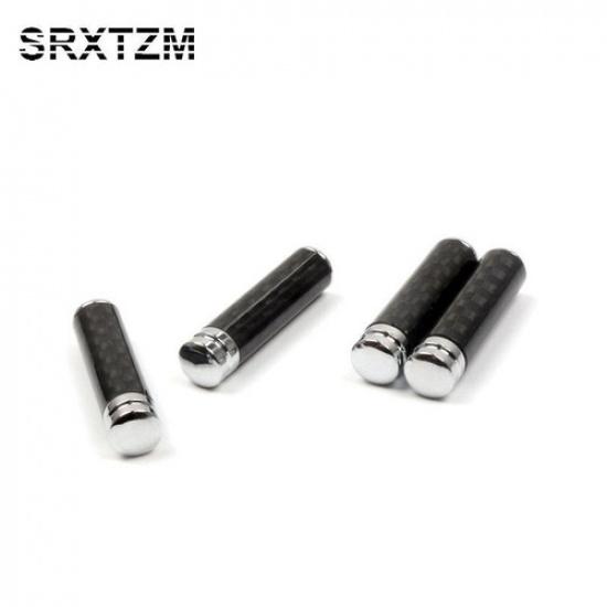 Pack 4 Carbon Fibre Handle Inner Control Door Lock Knob Pin for BMW 3 5 7 x3 x5