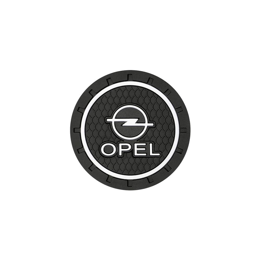 Car Styling Coaster Water Cup Holder Mat Badge Non-Slip Pads Decoration For Opel Astra Insignia Mokka Zafira Car Wheel Hubcap