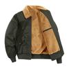 Men's Cotton Jacket with Added Fleece, Cotton Jacket with Thickened Outer Layer, Men's Jacket with Added Fleece