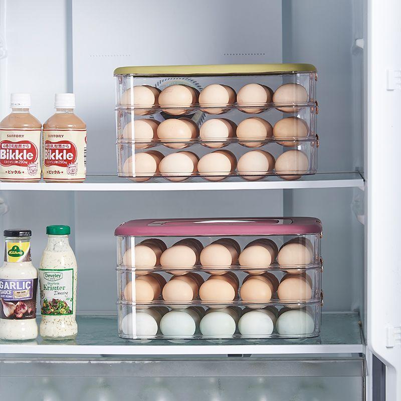 Küche Ei Lagerung Box Schublade Typ Behälter für Eier Einstellbare Zeit Organizer Fall Küche Kühlschrank Anordnung