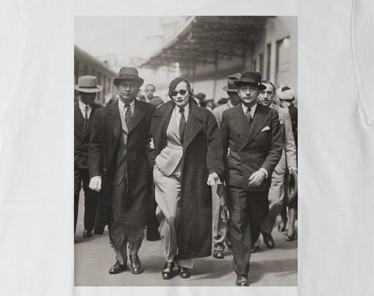 Marlene Dietrich Arrested 1933 T-Shirt S-XXXL S