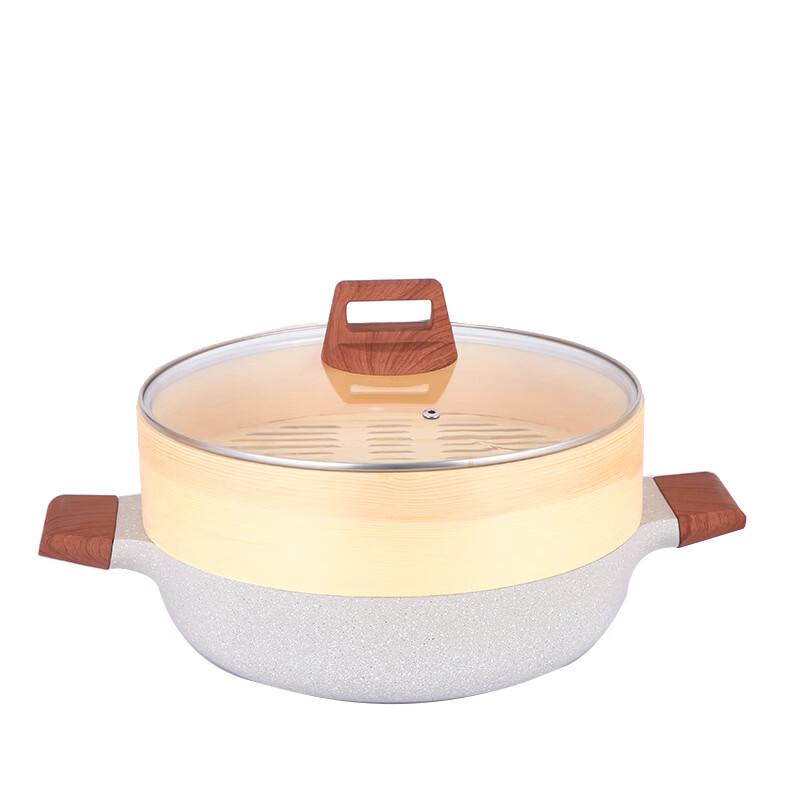 

Wu Tuo Aluminum Soup Pot with Bamboo Steamer