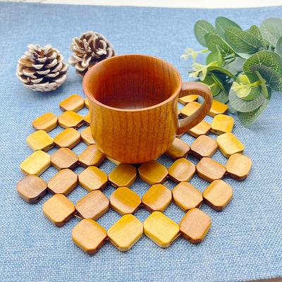Kitchen Placemats, Pot Mats, Insulation Mats, Clay Pot Mats, Dish Mats, Pot Placement Mats, Heat-resistant, Wooden Mats, Bamboo, Solid Wood Pot Mats
