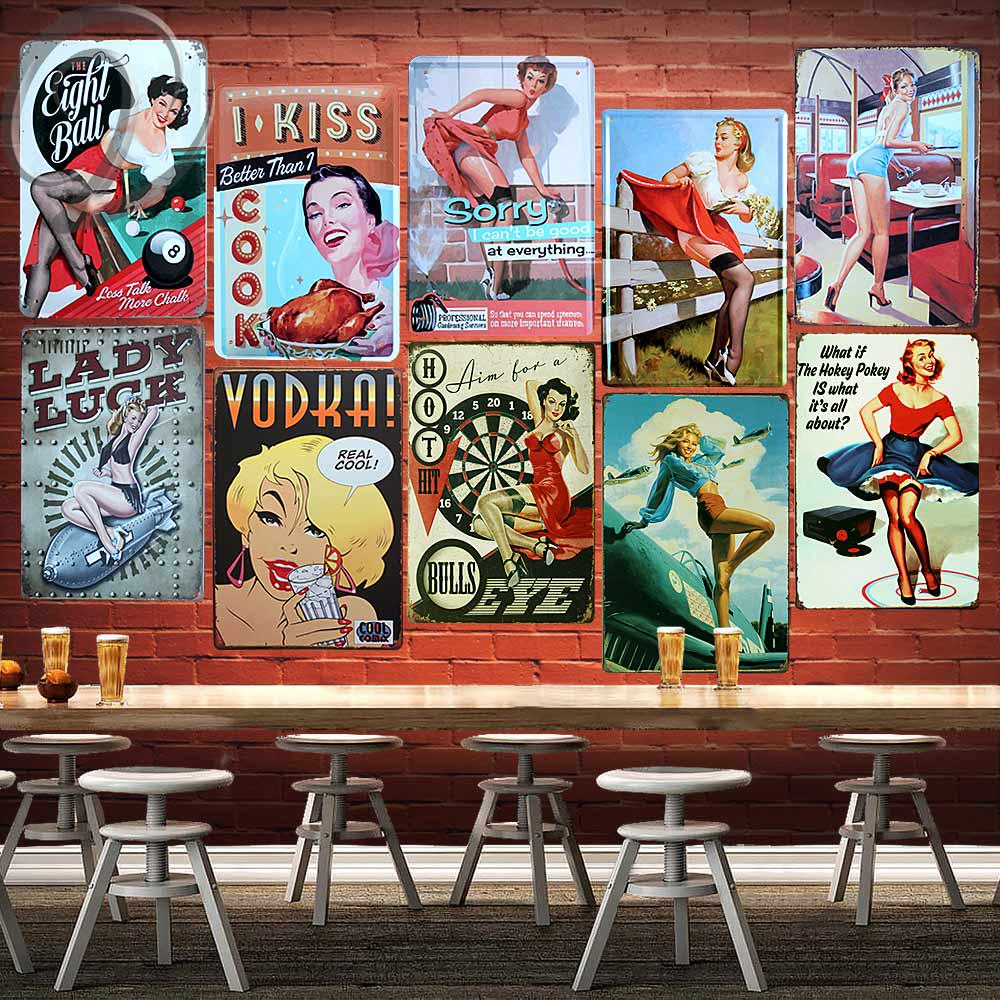 Buy Metal Tin Sign Art Poster Cafe Bar Pub Man Cave Vintage Plaque