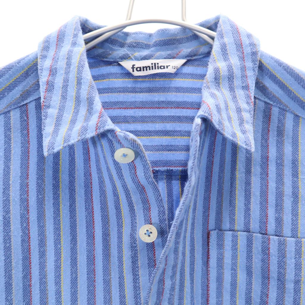 Familiar Long Sleeve Shirt 120 Blue Kid's Used
