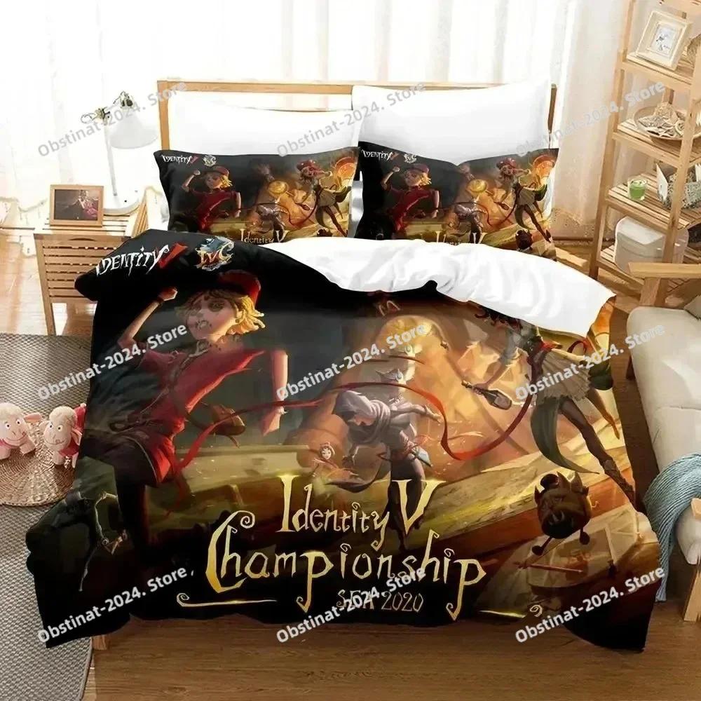 3d Anime Game Identity V Bedding Set Printed With Pillowcase Bed Duvet Cover Soft Single Double Queen Super King Size Boys Adult