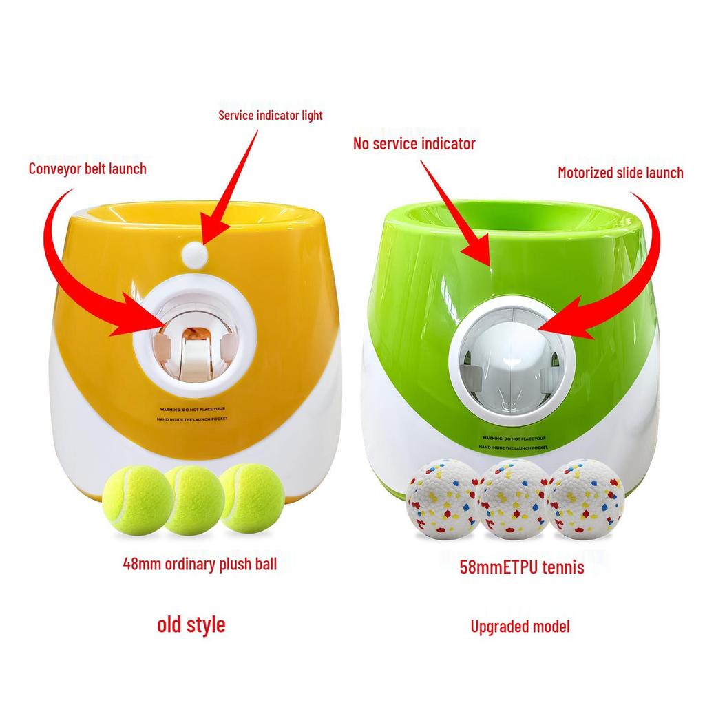 Automatic Dog Ball Launcher for Border Collies - Tennis Ball Throwing and Bouncing Toy
