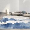 Nordic Abstract Carpet Living Room Rendering Decoration Sofa Blue Large Area Rugs Outdoor Active Non-slip Mat Customizable