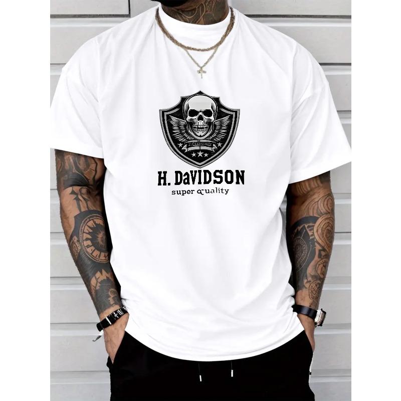 

European sizes Men S Fashionable Casual Short Sleeve T-Shirt | 2026 New Design, Print, Comfortable, Perfect for Weekend Casual 4XL білий