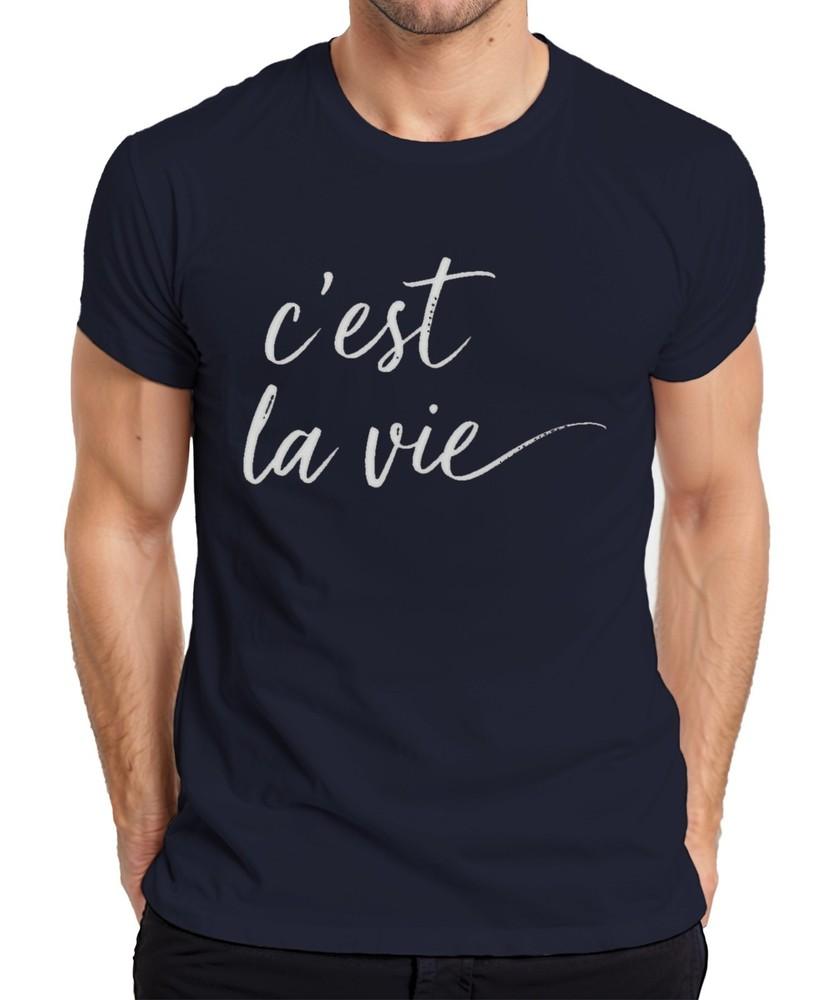 Cest La Vie French Saying Calligraphy Handlettering Minimal Unisexs T Shirt