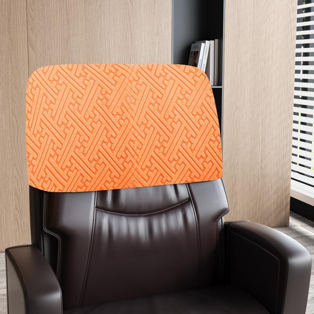Thickened Chair Head Cover Stretchable Backrest Slipcover Chair Back Protection  Conference Chairs оранжевый