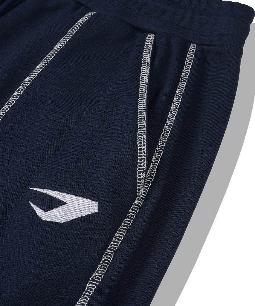 DRIX Overlock Stitch Sweat Wide Pants_Navy