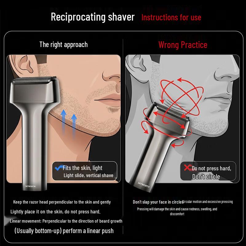 Skyworth Wu Lei Edition Portable Reciprocating Shaver CN plug (adapter included)