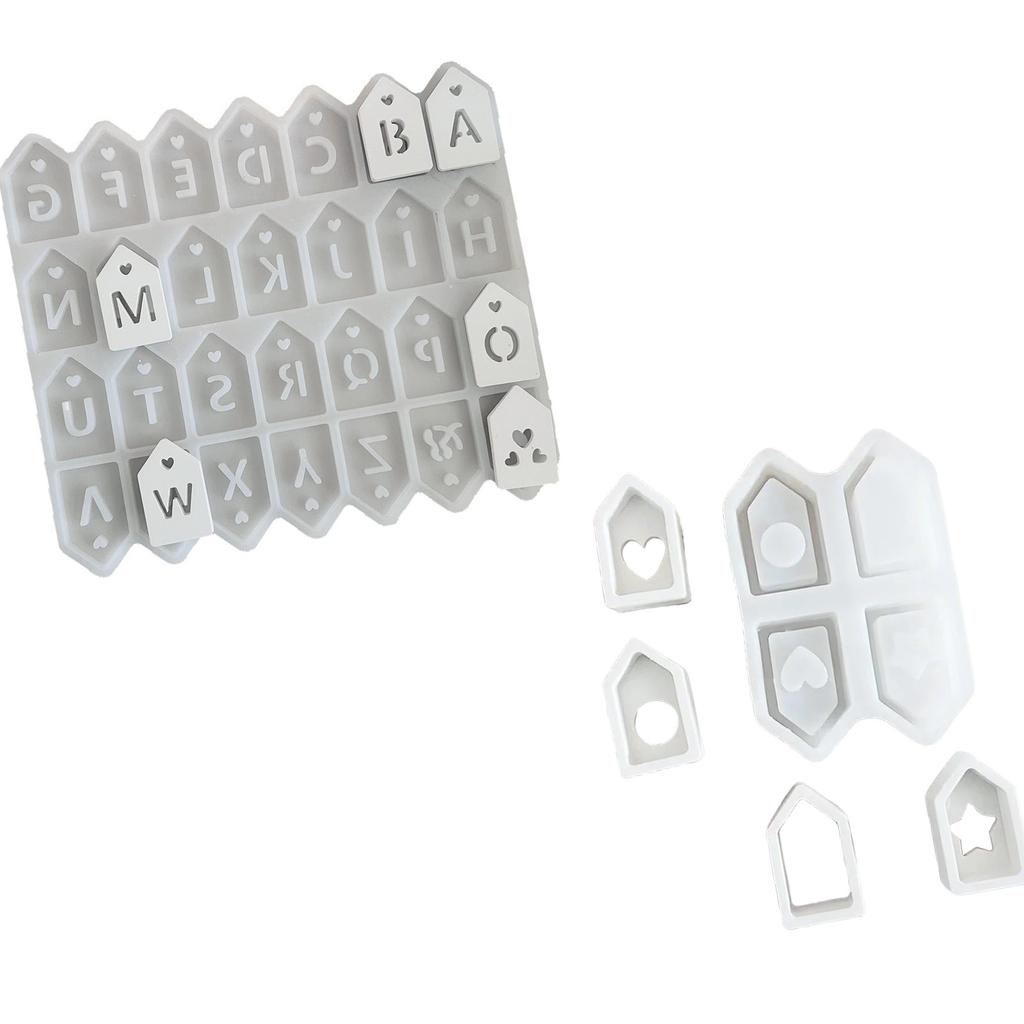 Pack of 2 Silicone House Molds Resin Crafting Moulds Ornament Molds Silicone Texture Suitable for Home Decorating