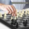1Set Mini International Chess Folding Magnetic Plastic Chessboard Board Game Portable Home Outdoor Kid Toy Lightweight