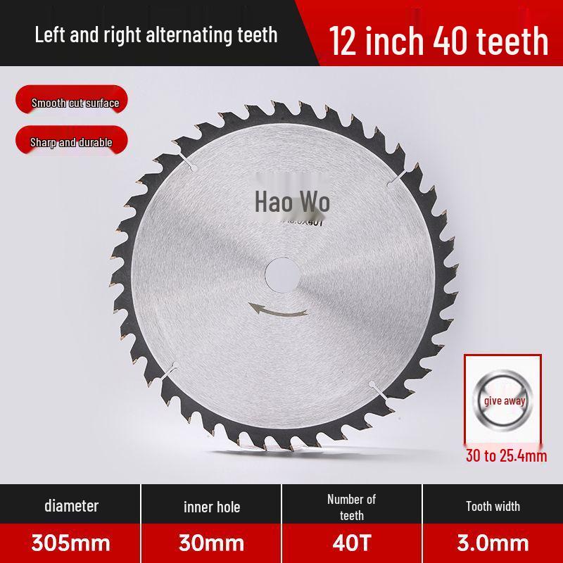 Carbide Saw Blade for Wood & Aluminum: Fits 4", 5", 7", 12" Angle Grinder Cutting Machines.