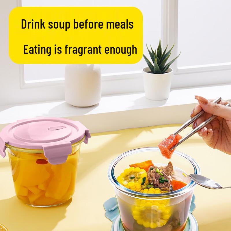 MOZHOU Glass Portable Lunch & Soup Container