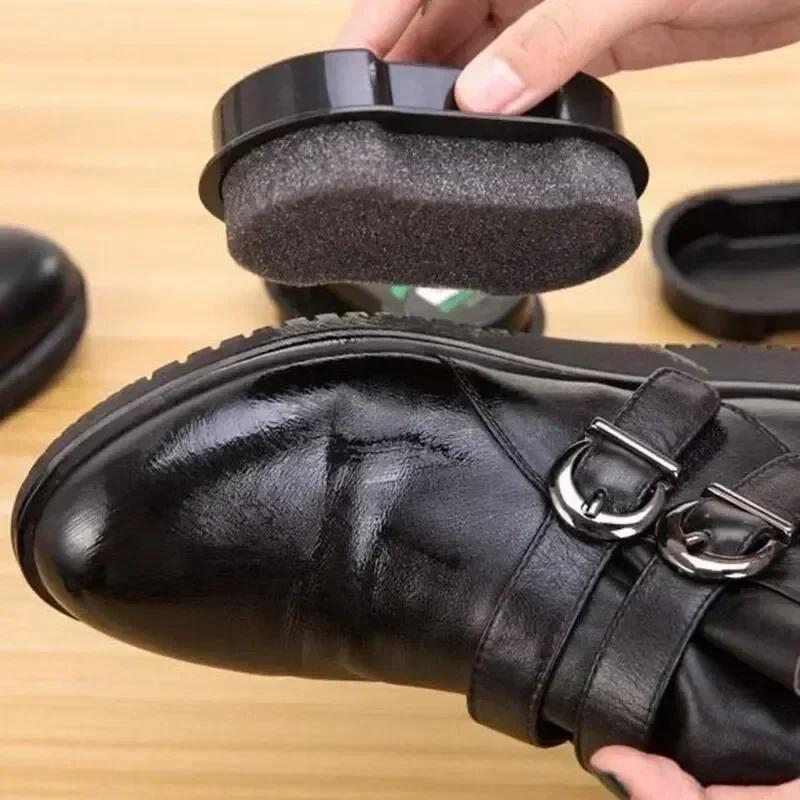1/3pcs Shoe Polish Brush, 2-in-1 Double Sided for Cleaning & Buffing Leather Shoes, Quick Shine, Home Care Kit Shoe Brush
