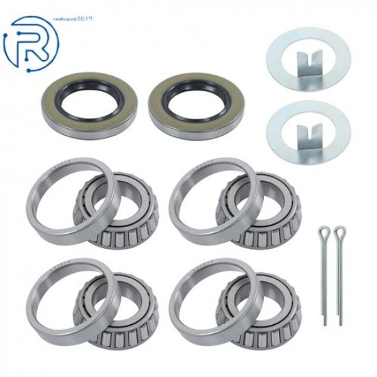 Set of 2 Trailer Axle Hub Wheel Bearing Kits L44643 L44610 For 1'' 2000-2200 Lbs