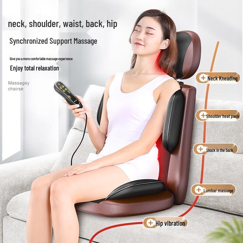 Aux Neck, Shoulder, Back & Waist Massage Cushion