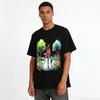 Mother Child Walking Print Casual Family Sweatshirt Pure cotton T-shirt