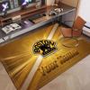 Custom Rug Boston Bruins Pattern Print Name Text Soft Non‑Slip Floor Carpet for Home Indoor Decoration