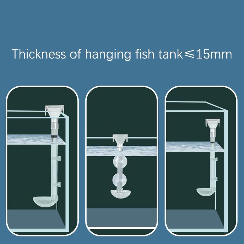 Aquarium Acrylic Feeding Tube Antistuck Feeding Device Design Transparent Fish Food Dispenser Feeder for A Variety of Fish Tanks