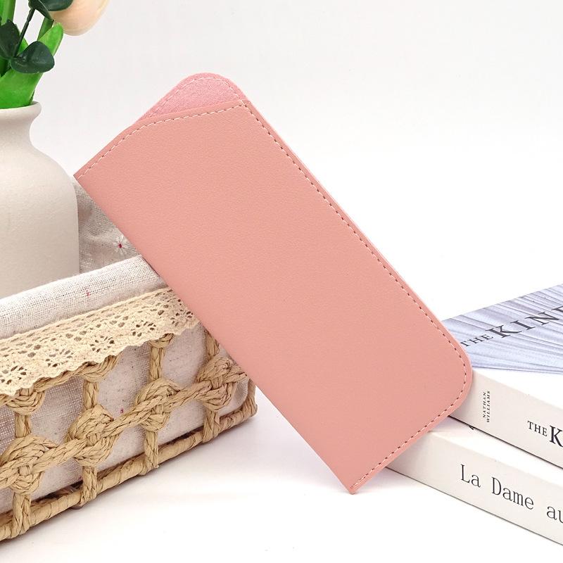 PU Leather Sunglasses Case Glasses Dustproof Storage Bag Portable Glasses Slanted Organizer Bag Eyewear Case Eyewear Accessories