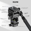 NEEWER GM35 Tripod Fluid Head with Leveling Base Compact Metal with QR Plate and Telescopic Video Fluid Tripod Video Head Mount for Camcorders and