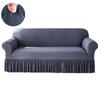 Dustproof Stretch Sofa Slipcover 1/2/3/4 Seat Solid Color Couch Cover Non-slip Sofa Cover  Home Use