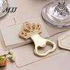Heavy-duty Bottle Opener Electroplated Crown Shape Jar Opener, Multi Function Smooth Edges Lid for Various Caps