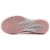Li Ning Raid Rubber Cushioning, Wear Resistant Low top Badminton Shoes Unisex White Red AYZT009-2