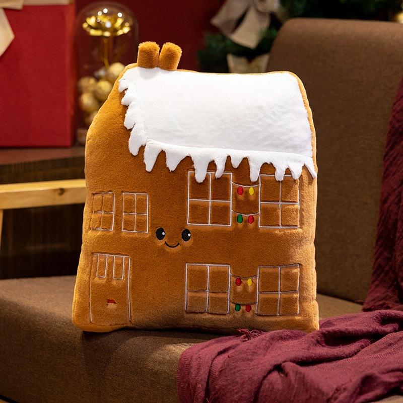 New Christmas Tree Pillow Doll Snowman Plush Toy Gingerbread Man Doll Christmas Eve Decorations