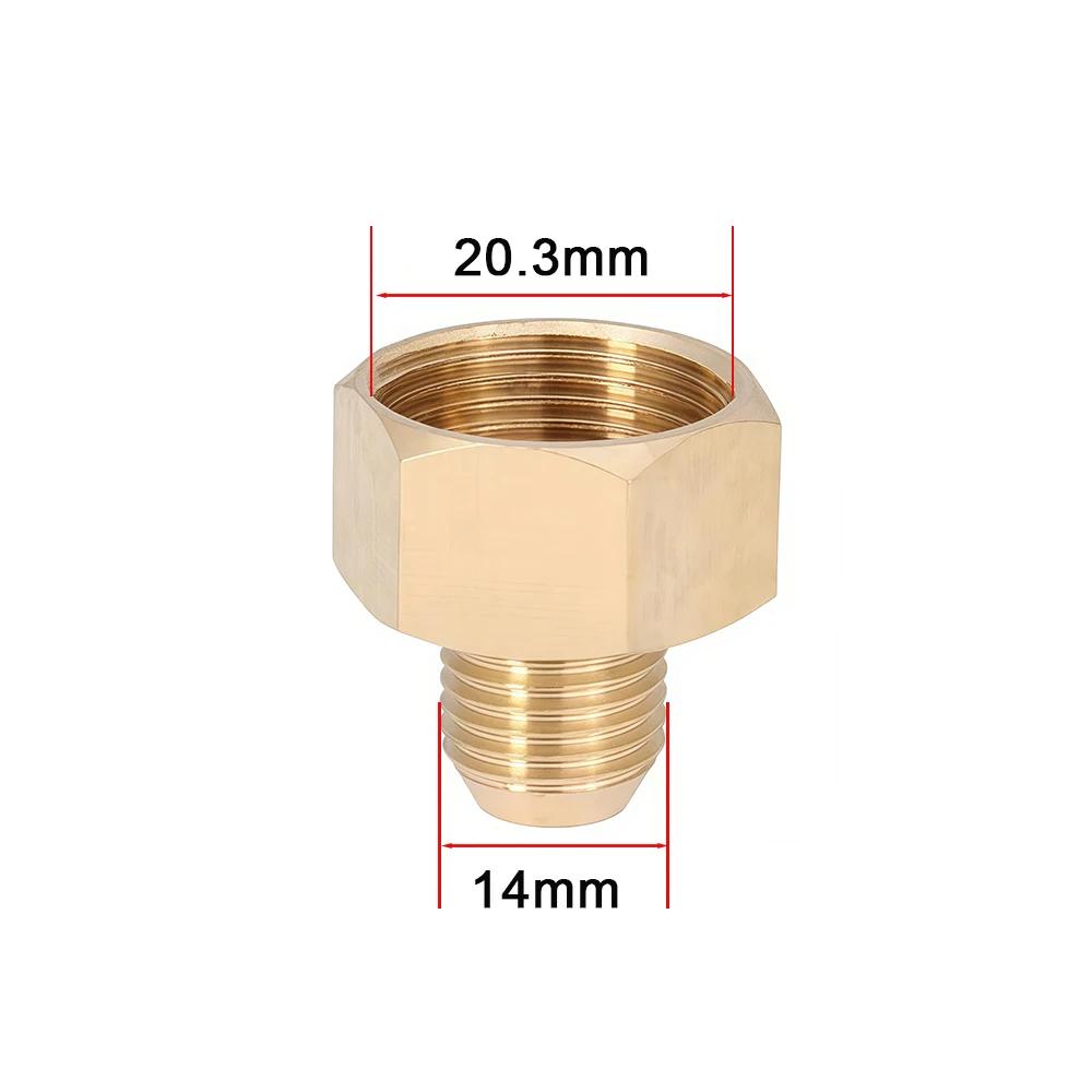 M22 Female to M14 Male Brass Adapter Pressure Washer Connector Quick Connect Fitting for High Pressure Gun Hose 4500 PSI