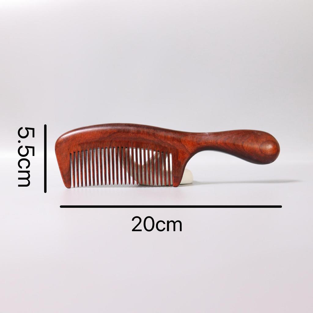 Rosewood Large-tooth Wide Comb for Scalp Meridian Massage